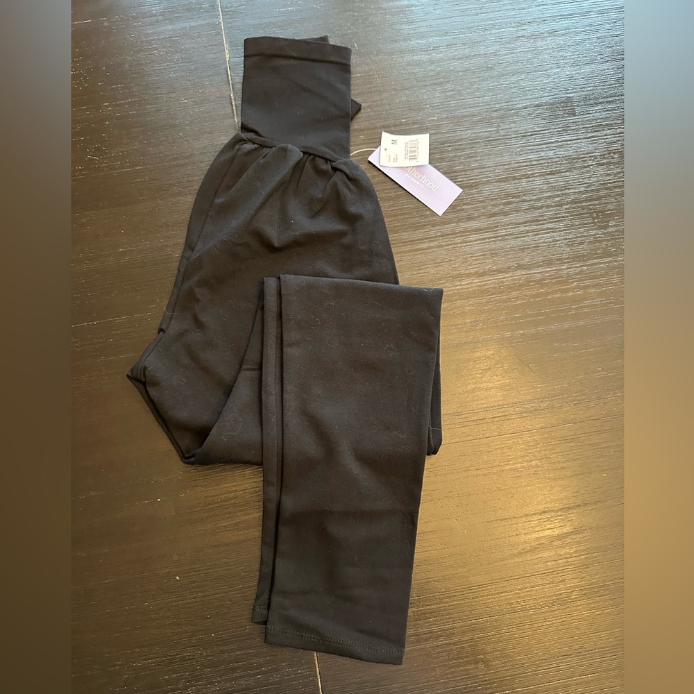 Black motherhood maternity leggings